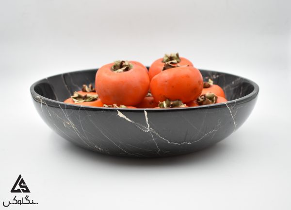 ظرف پذیرایی سنگی - سنگ تری دی بلک