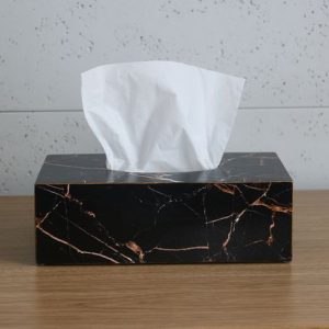 جعبه دستمال کاغذی سنگی - سنگ گلدن گلکسی