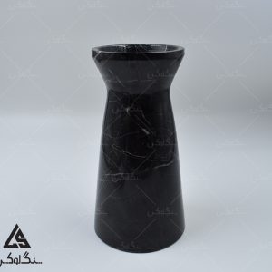 گلدان سنگی کد یک - سنگ تری دی بلک
