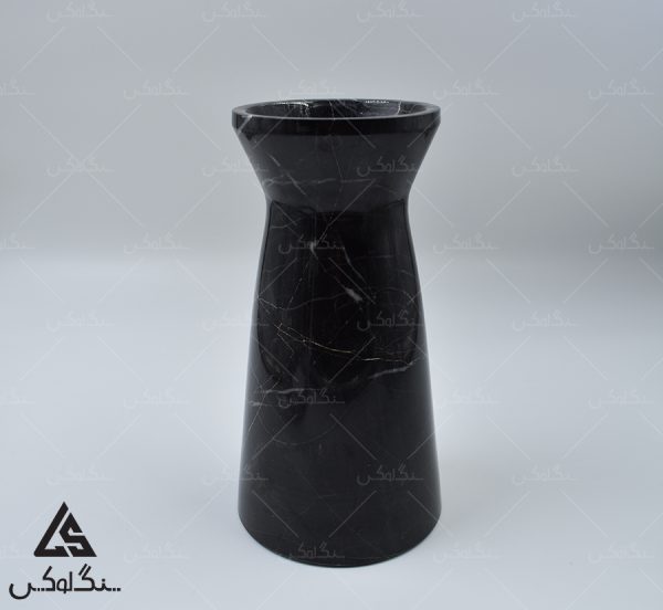 گلدان سنگی کد یک - سنگ تری دی بلک