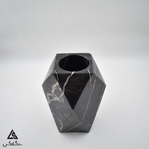 گلدان سنگی کد 3 - سنگ تری دی بلک