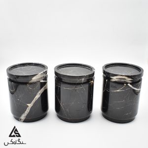 ظرف ادویه سنگی - سنگ تری دی بلک