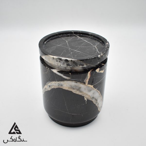 ظرف ادویه سنگی - سنگ تری دی بلک