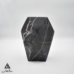 گلدان سنگی کد 3 - سنگ تری دی بلک