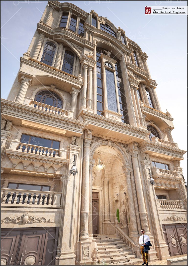 نمای سنگی پروژه ونک